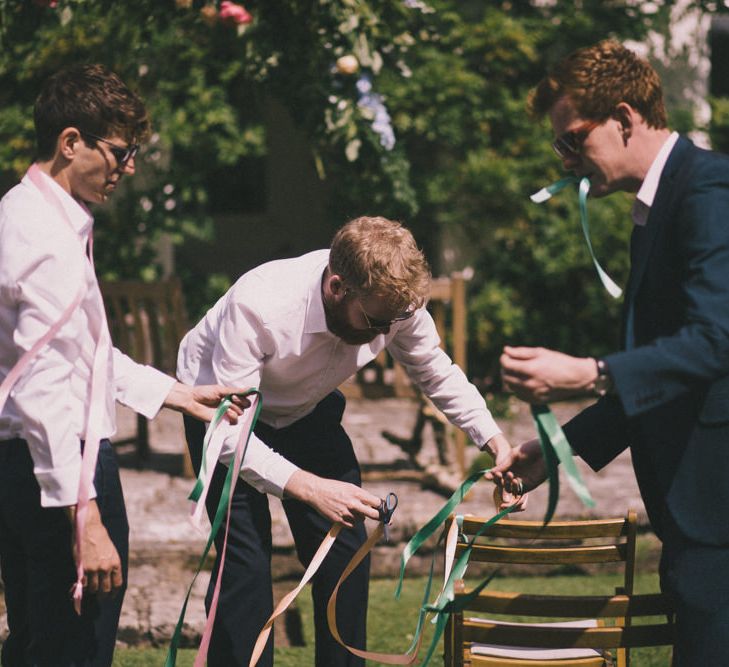 Ribbons On Seats For Wedding