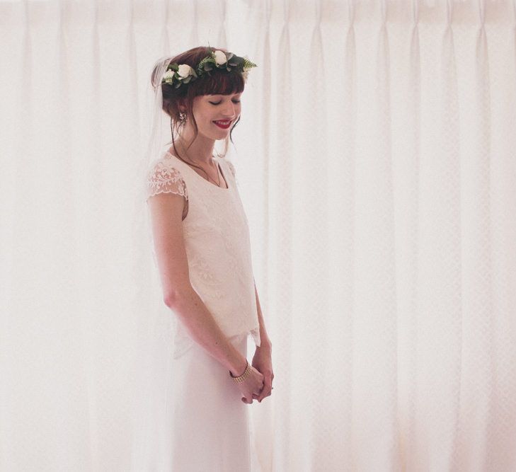 Bride Getting Ready on Wedding Morning