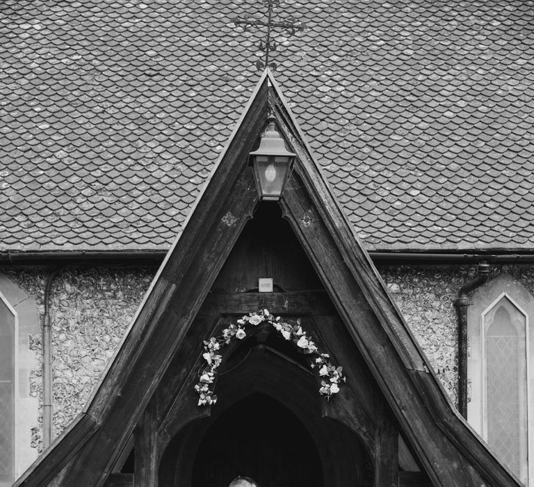 Church Wedding | Bride in Naam Anat Bridal Gown | Groom in Military Uniform | Natalie J Weddings Photography