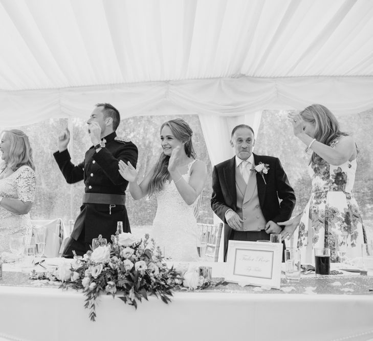 Speeches | Pastel Pink Marquee Wedding | Natalie J Weddings Photography