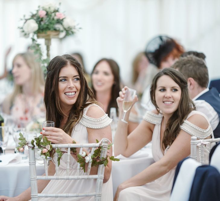 Bridesmaids Blush Pink ASOS Dresses | Natalie J Weddings Photography