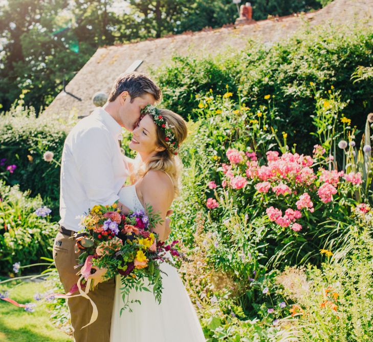 Bride in Madeira Willowby by Watters Wedding Dress