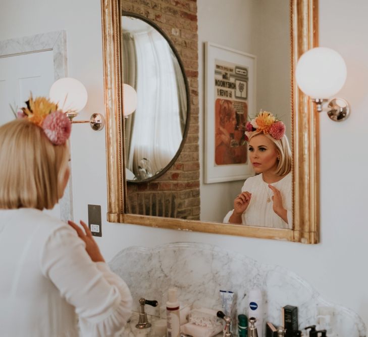 Bride Getting Ready For Wedding Day