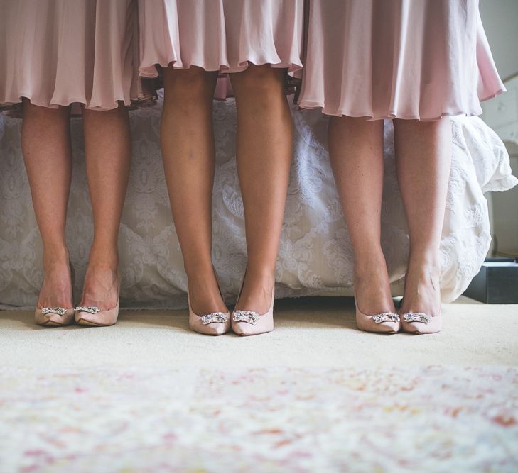 Pink Ghost Bridesmaids Dresses