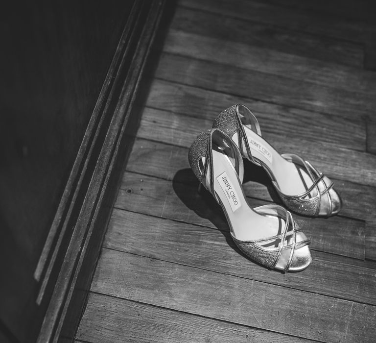 Jimmy Choo Bridal Shoes | Vintage Wedding at The Asylum & Town hall Hotel London | Kevin Fern Photography