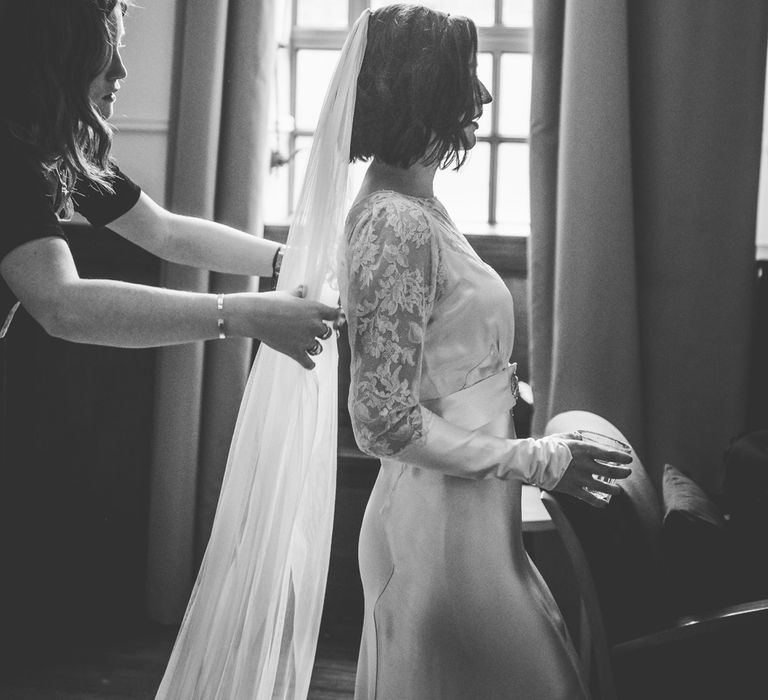 Wedding Morning Bridal Preparations | Story of My Dress Bridal Gown | Vintage Wedding at The Asylum & Town hall Hotel London | Kevin Fern Photography