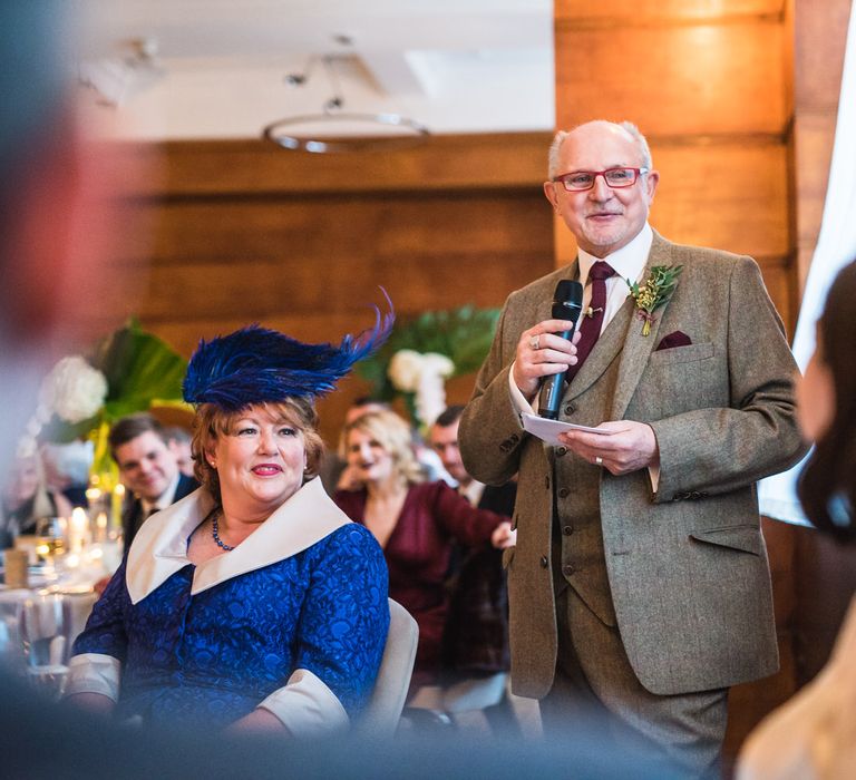 Wedding Speeches | Vintage Wedding at The Asylum & Town hall Hotel London | Kevin Fern Photography