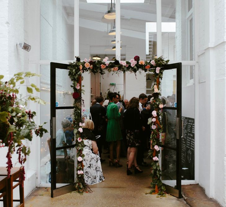 Floral Garland Entrance to St JOHN Bar & Restaurant