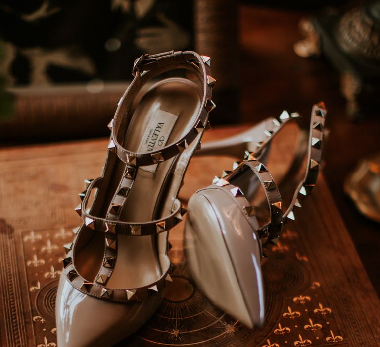 Valentino Rock Stud Bridal Shoes | D&A Photography | Ben Walton Films