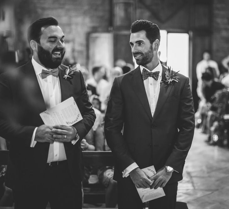 Groom at the Altar in Suit Supply | D&A Photography | Ben Walton Films