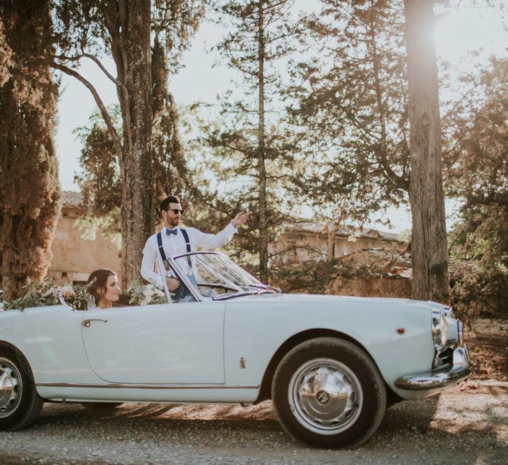 Bride in Morgan Davies Gown | Groom in Suit Supply | D&A Photography | Ben Walton Films