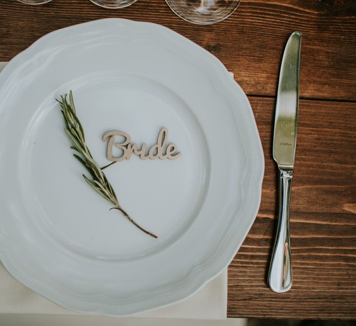 Elegant Place Setting | Tuscan Wedding Planned by Romeo & Juliet Weddings | D&A Photography | Ben Walton Films