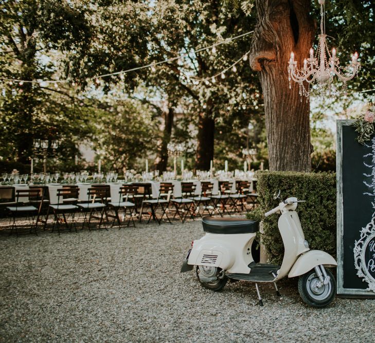 Elegant Outdoor Wedding Reception | Tuscan Wedding Planned by Romeo & Juliet Weddings | D&A Photography | Ben Walton Films