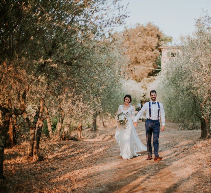 Bride in Morgan Davies Gown | Groom in Suit Supply | D&A Photography | Ben Walton Films