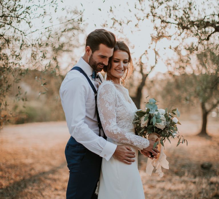 Bride in Morgan Davies Gown | Groom in Suit Supply | D&A Photography | Ben Walton Films