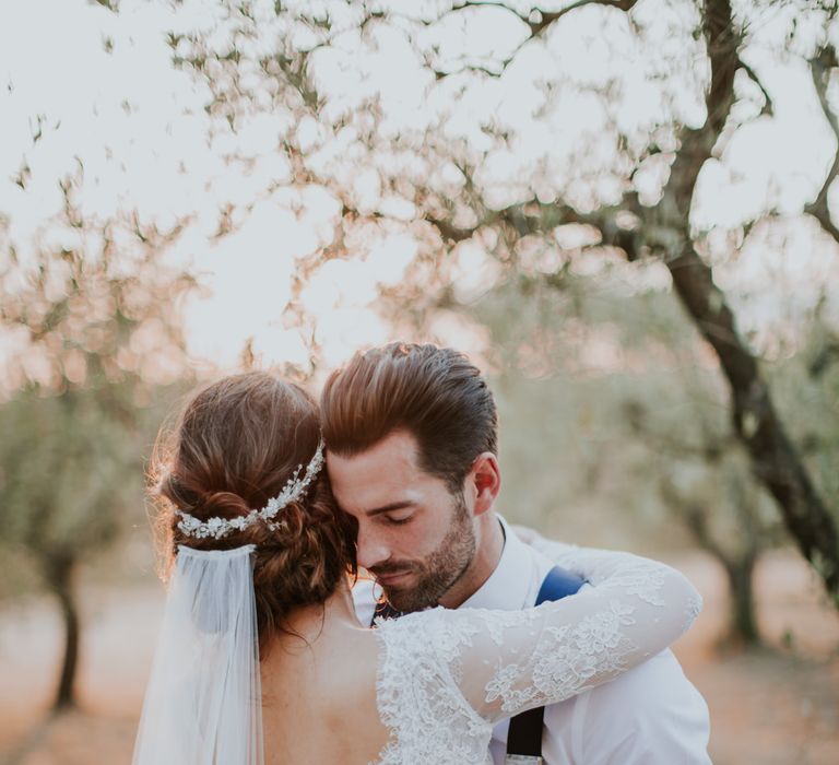 Bride in Morgan Davies Gown | Groom in Suit Supply | D&A Photography | Ben Walton Films