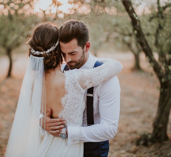 Bride in Morgan Davies Gown | Groom in Suit Supply | D&A Photography | Ben Walton Films