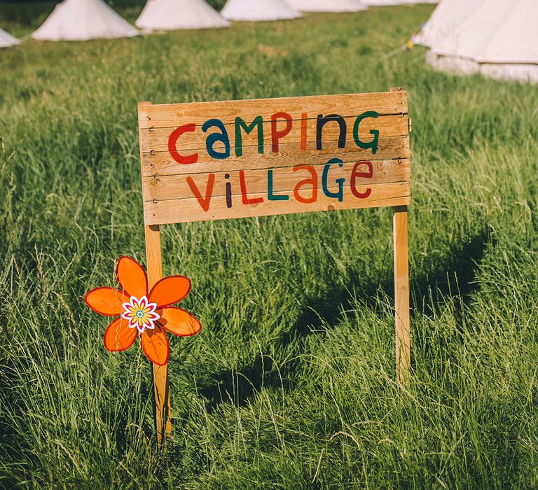 Wedding Camp Site For Guests // Images By Story + Colour