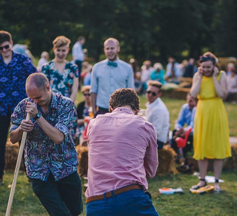 Outdoor Summer Wedding With Bright Colour Scheme With Colourful Homemade Decor And Images From Story + Colour Photography