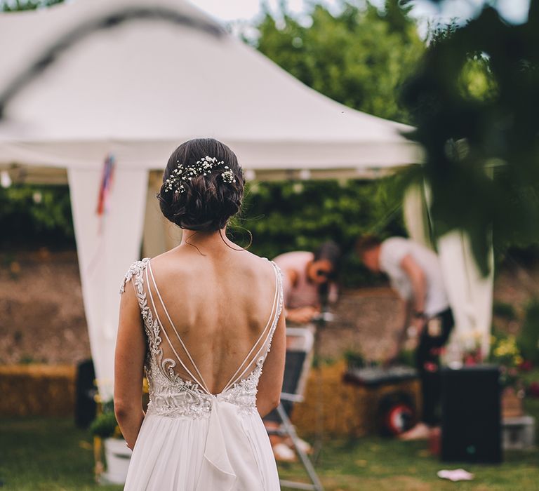 Outdoor Summer Wedding With Bright Colour Scheme With Colourful Homemade Decor And Images From Story + Colour Photography