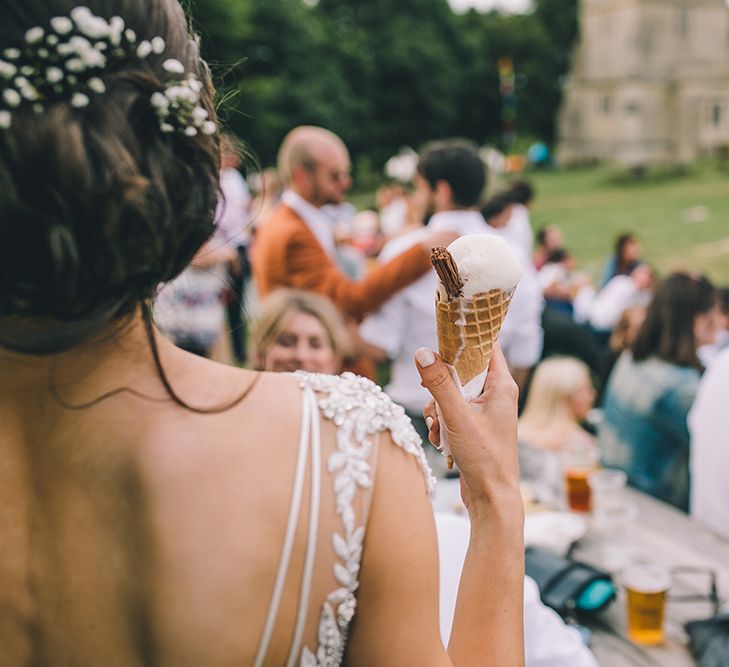 Outdoor Summer Wedding With Bright Colour Scheme With Colourful Homemade Decor And Images From Story + Colour Photography