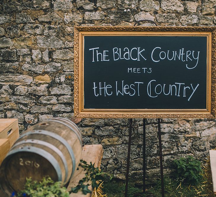 Chalkboard Signs For Wedding // Image By Story + Colour