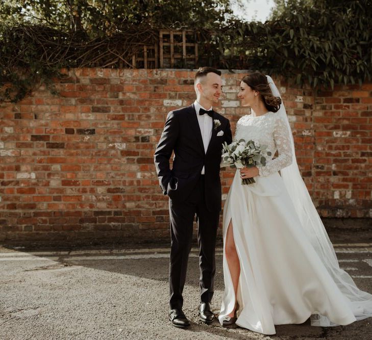 Emma Beaumont Bespoke Bride For A Stylish Intimate Town House Wedding In Cheltenham With Images From The Curries & Florals Ruby And The Wolf