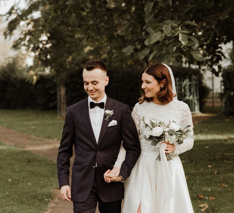 Emma Beaumont Bespoke Bride For A Stylish Intimate Town House Wedding In Cheltenham With Images From The Curries & Florals Ruby And The Wolf