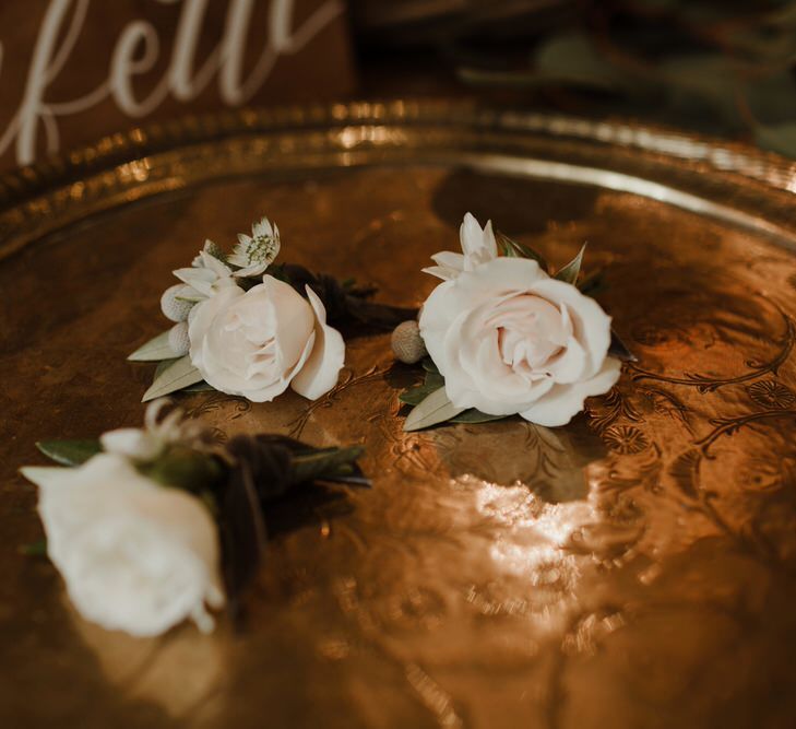 Rose Buttonholes For Wedding Image By The Curries