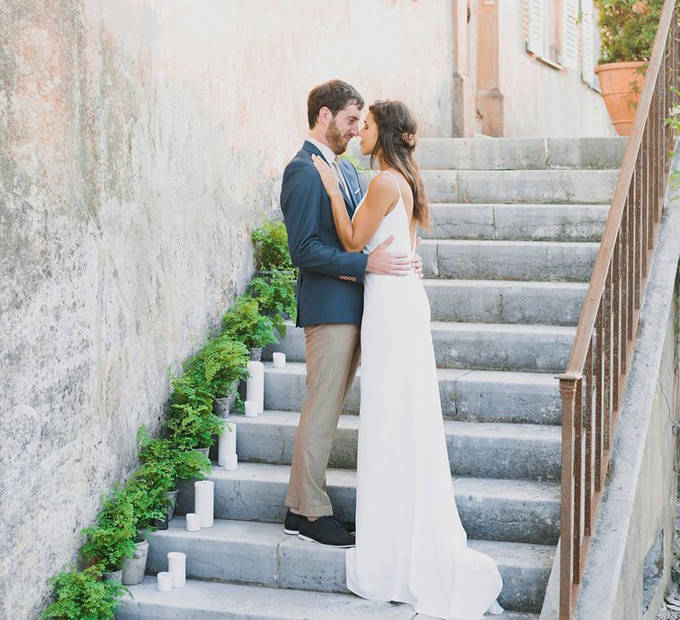 Bride & Groom | Greenery on the French Riviera | Purewhite Photography | D'amour et de deco Styling