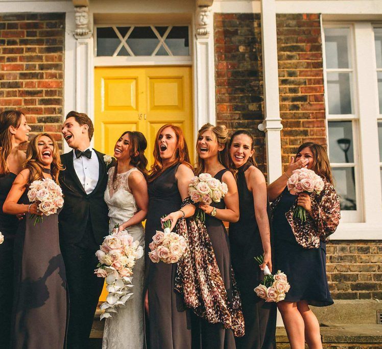 Alternative Wedding Group Shots // Image By Miki Photography