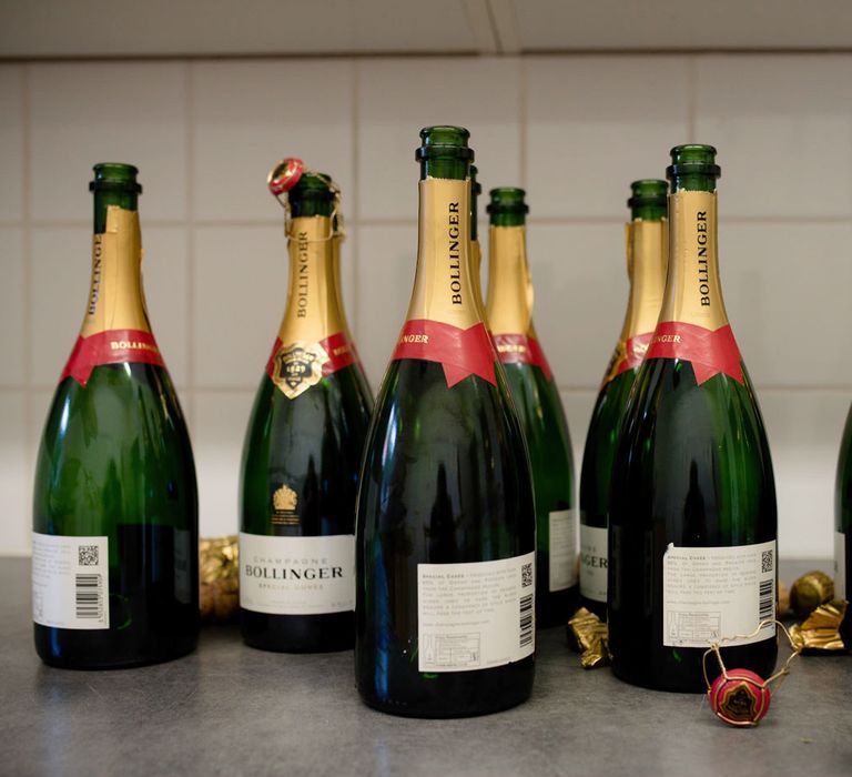 Bollinger Champagne Bottles