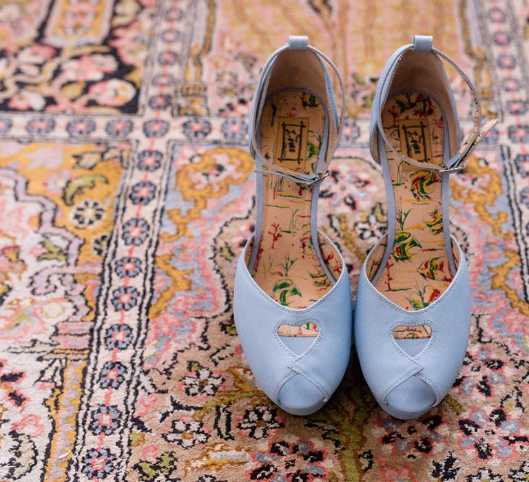 Missl Fire Blue Bridal Shoes