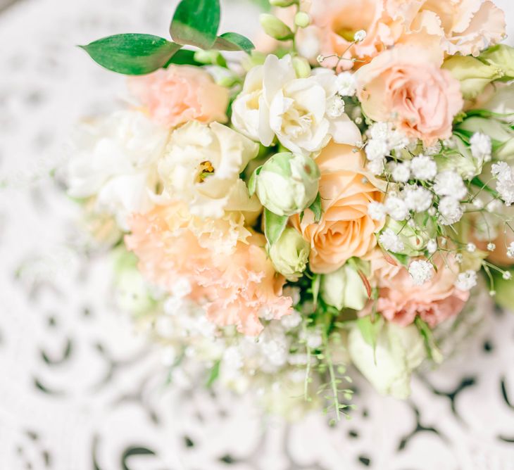 Peach & Cream Wedding Flowers