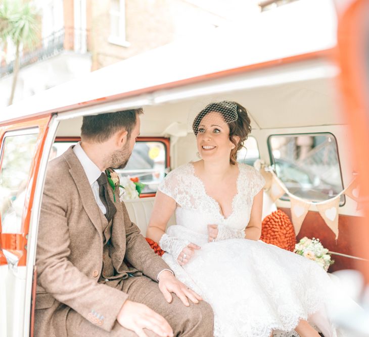 Vintage VW Camper Van For Wedding