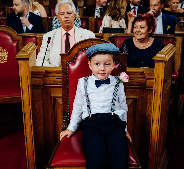 Page Boy in Bow Tie & Braces | Urban Wedding at Village Underground in London | Marianne Chua Photography