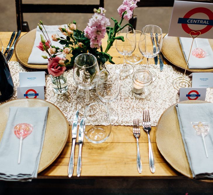 London Underground Wedding Decor | Urban Wedding at Village Underground, London | Marianne Chua Photography