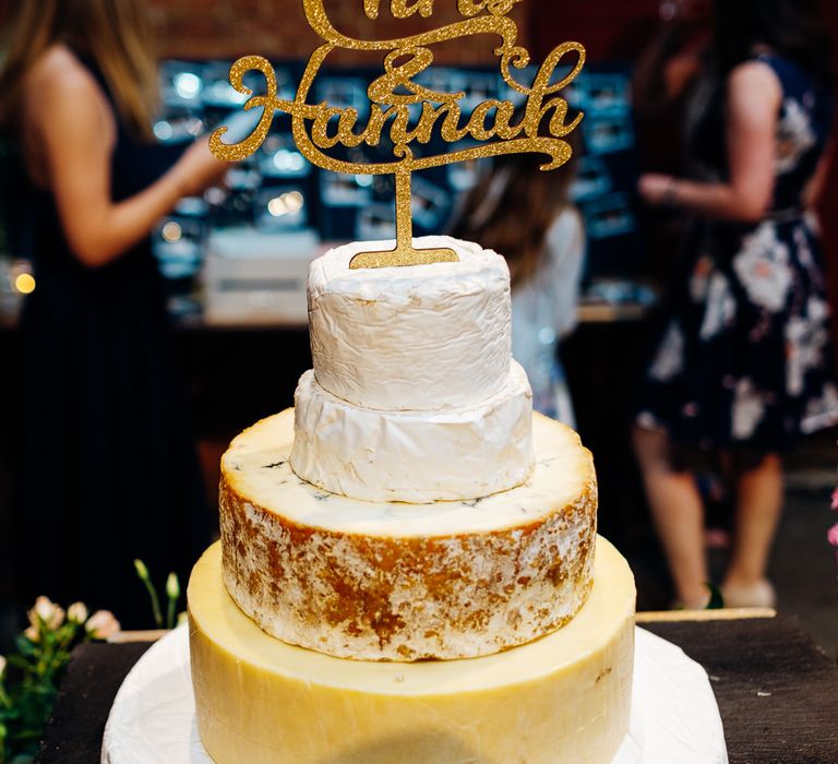 Cheese Tower Wedding Cake | Urban Wedding at Village Underground, London | Marianne Chua Photography