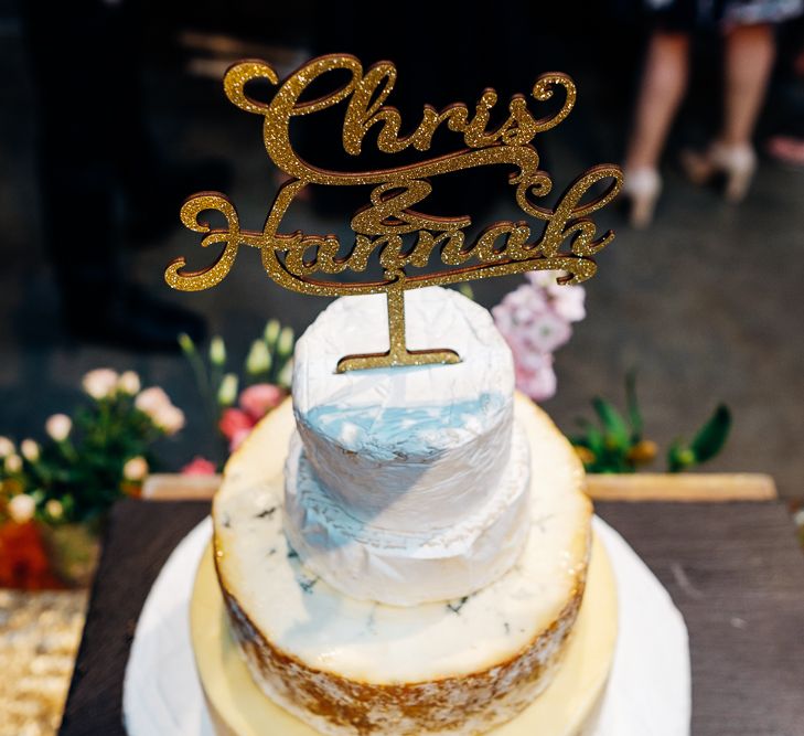 Cheese Tower Wedding Cake | Urban Wedding at Village Underground, London | Marianne Chua Photography