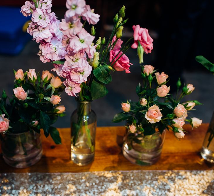 Brightly Coloured Stocks & Spray Roses Wedding Decor | Urban Wedding at Village Underground, London | Marianne Chua Photography