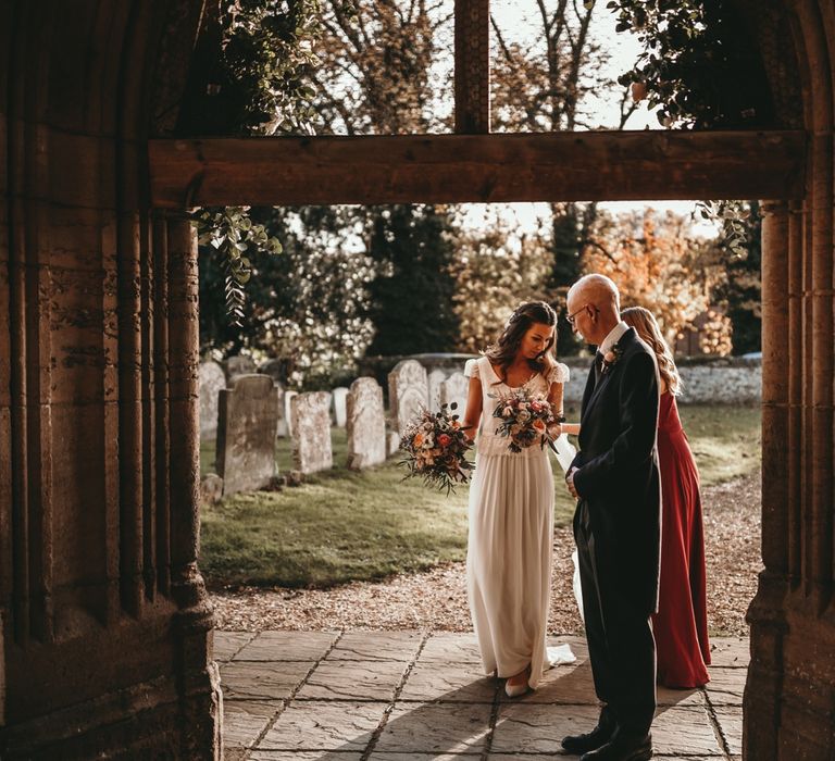 Arriving At The Church