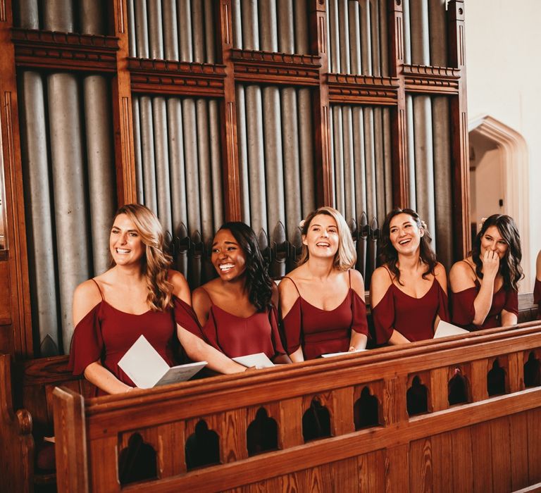 Bridesmaids In Rewritten Dresses