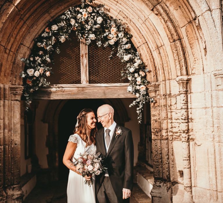 Floral Arch on Church