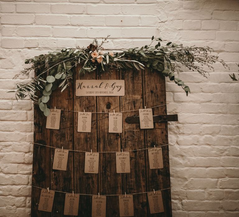 Wooden Table Plan