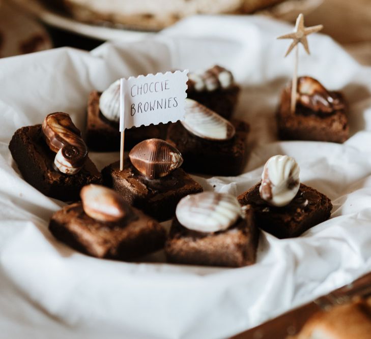 Chocolate Brownies For Wedding Dessert Table