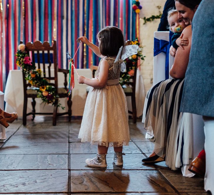 Flower Girl In Fairy Costume