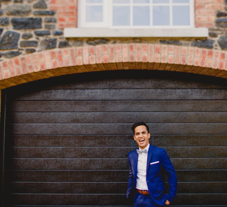 Groom in Navy H&M Wedding Suit | Navyblur Photography | Cinematic Tide Films