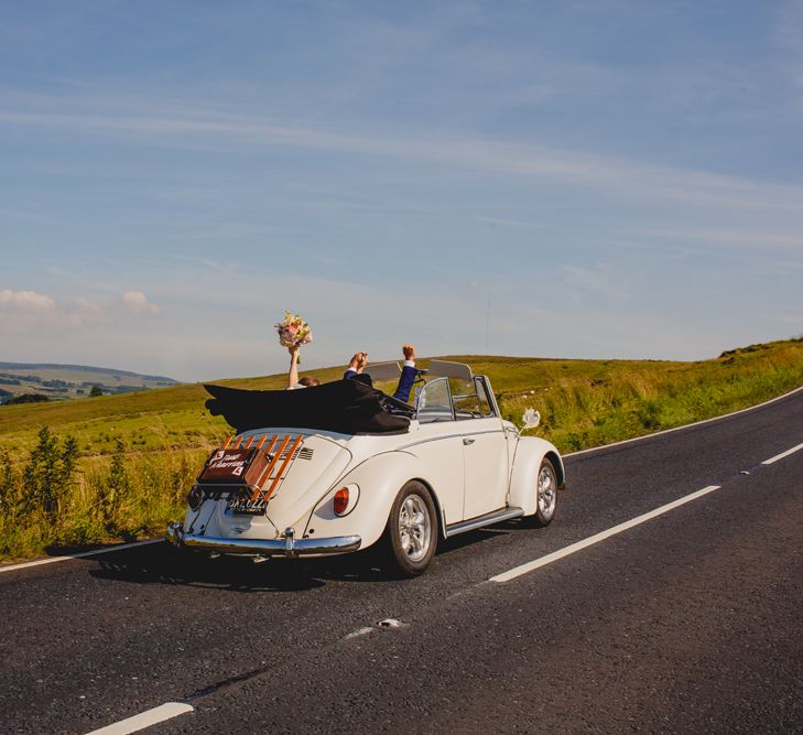 Convertible Beetle Wedding CAr | Navyblur Photography | Cinematic Tide Films