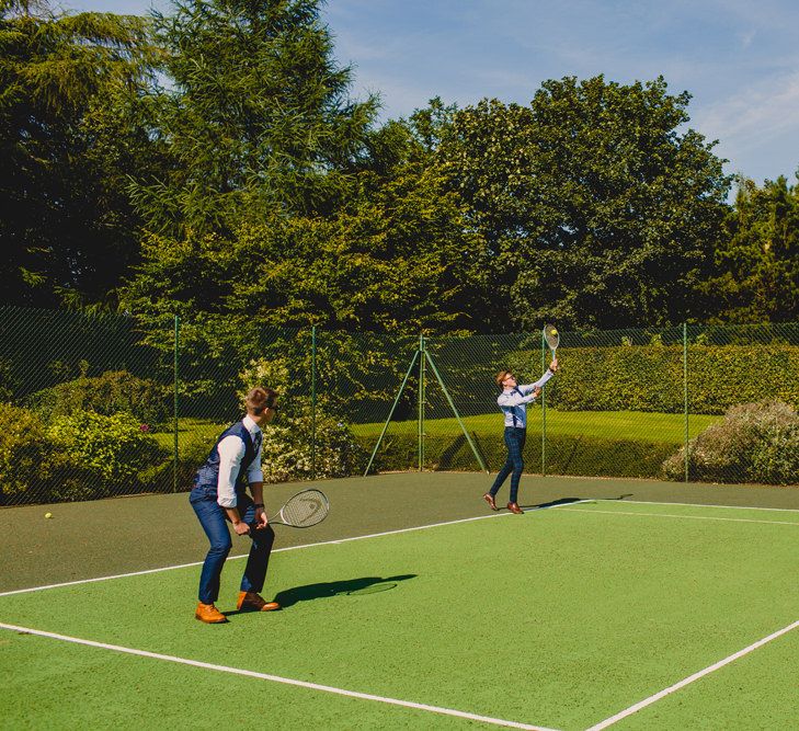 Wedding Guests Playing Tennis | Navyblur Photography | Cinematic Tide Films