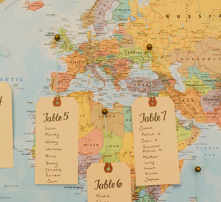 Map & Tags Table Plan | Navyblur Photography | Cinematic Tide Films